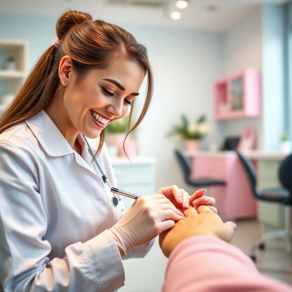 Profesional de manicura en Bshop Nails Service Gandía